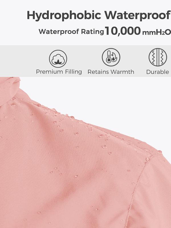 Women's Winter Puffy Jackets Waterproof Winter Coat with Hood Sustainable Fabrics