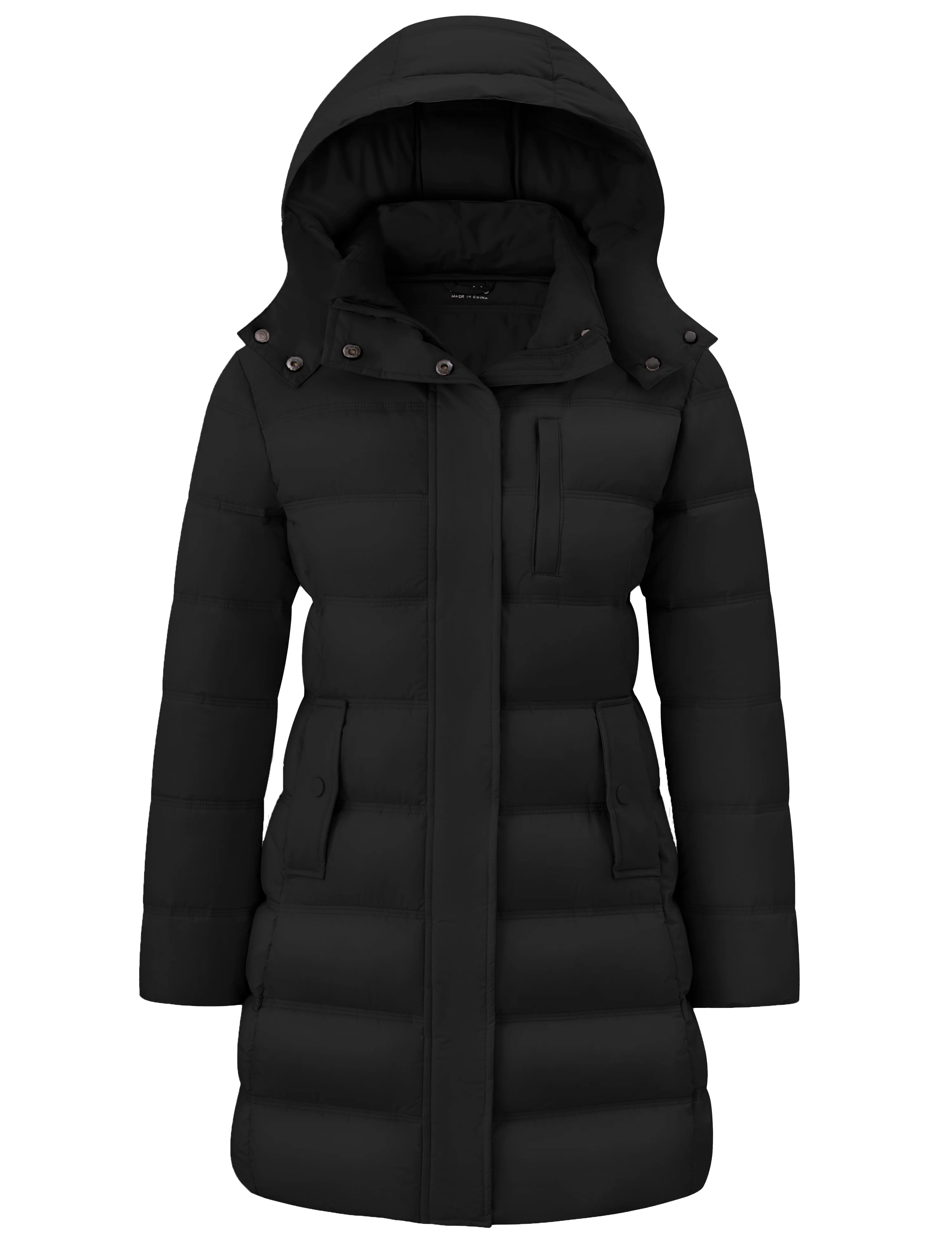 Wantdo Women's Lightweight Winter Coat Long Puffer Jacket
