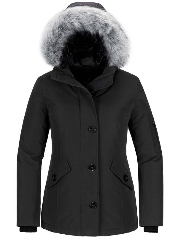 Women's Winter Coat Waterproof Puffer Jacket Thicken Parka with Fur Hood