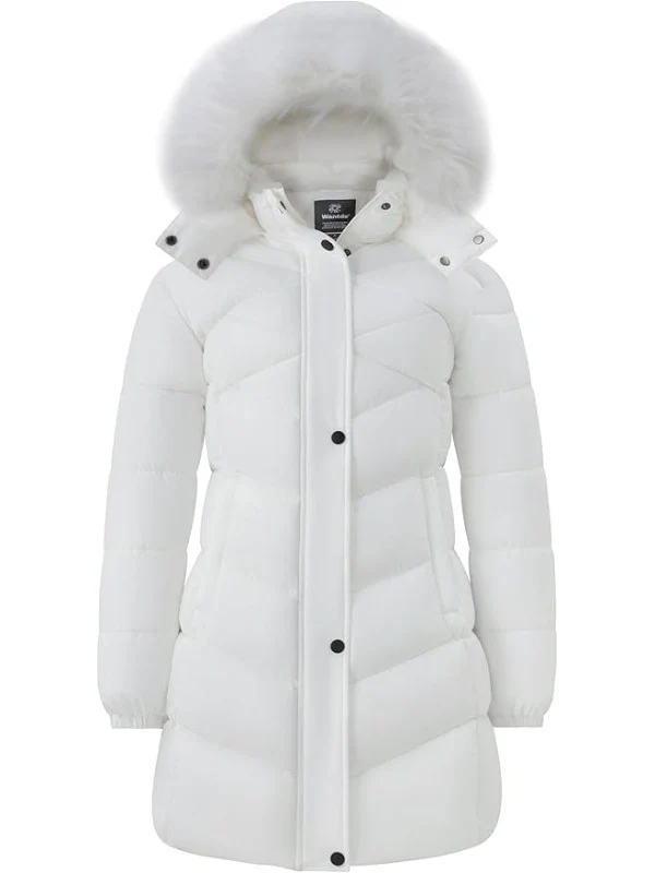 Women's Long Winter Coat Waterproof Warm Quilted Puffer Jacket
