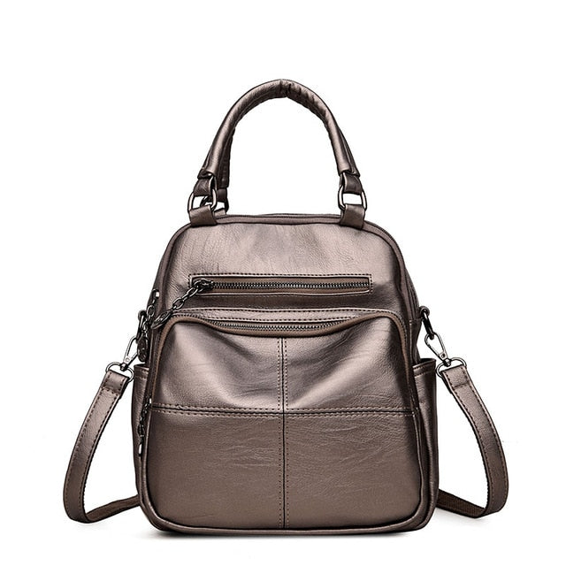 High Quality Woman's Leather Backpack