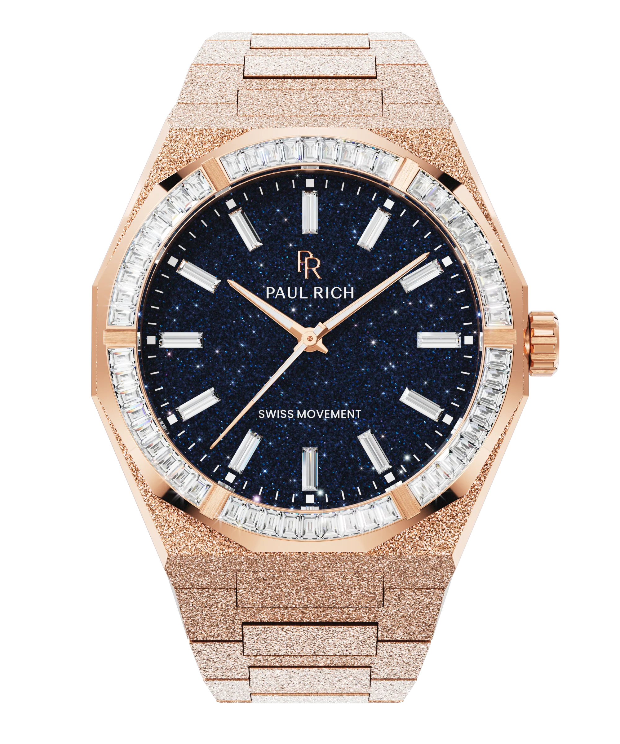 Moissanite Frosted Star Dust II Rose Gold