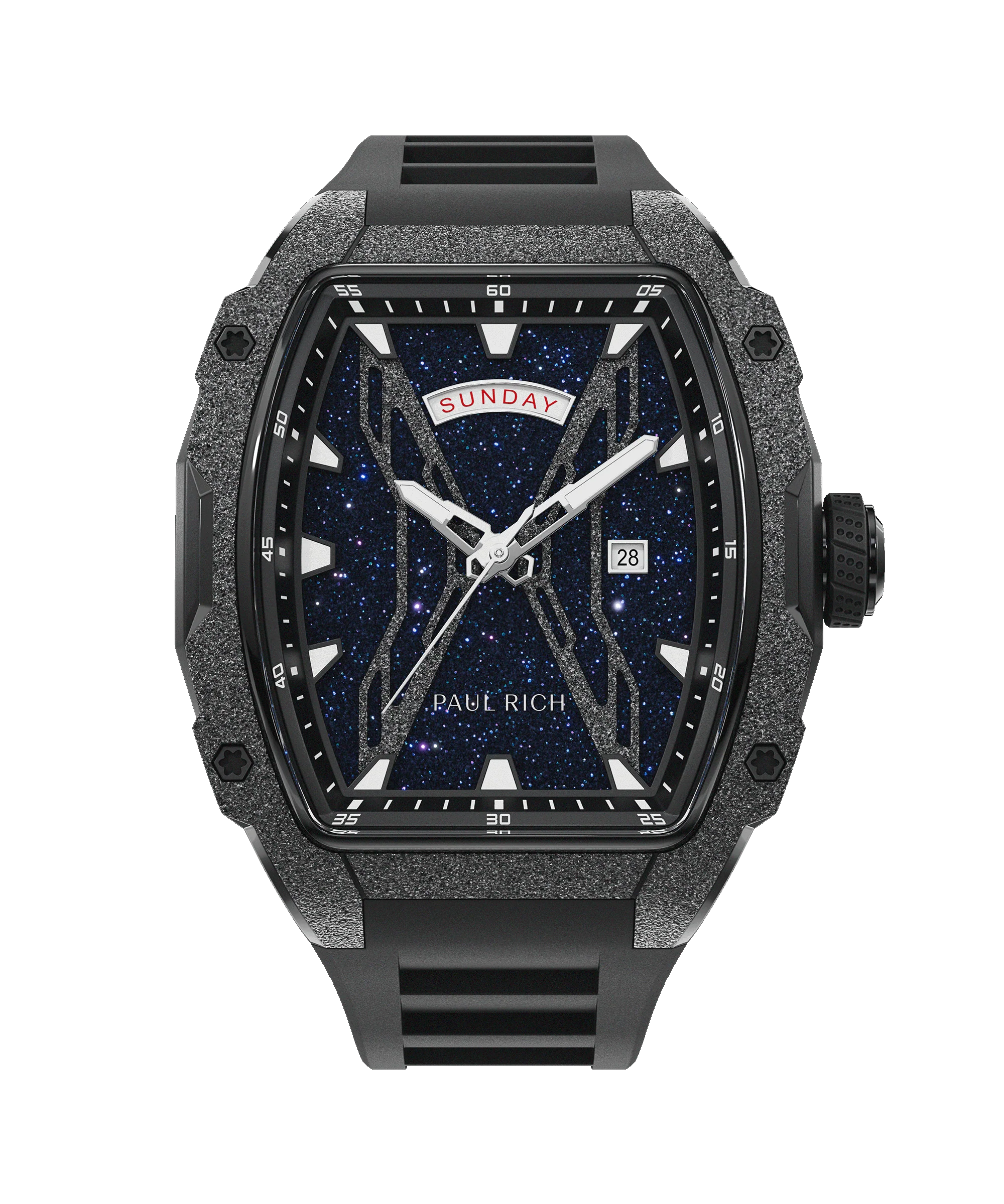 Astro Day & Date Galaxy Black
