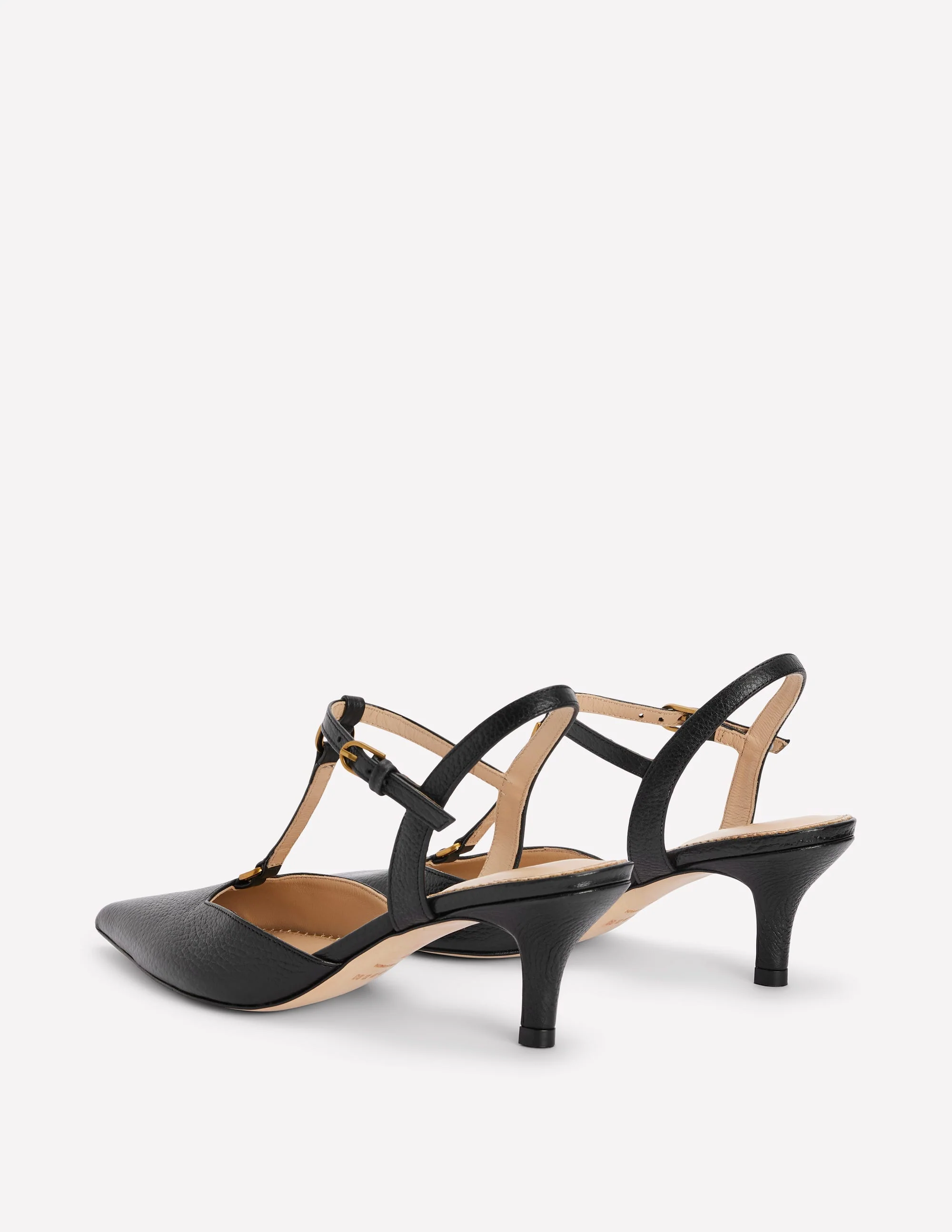 T-Bar Point Heels-Black