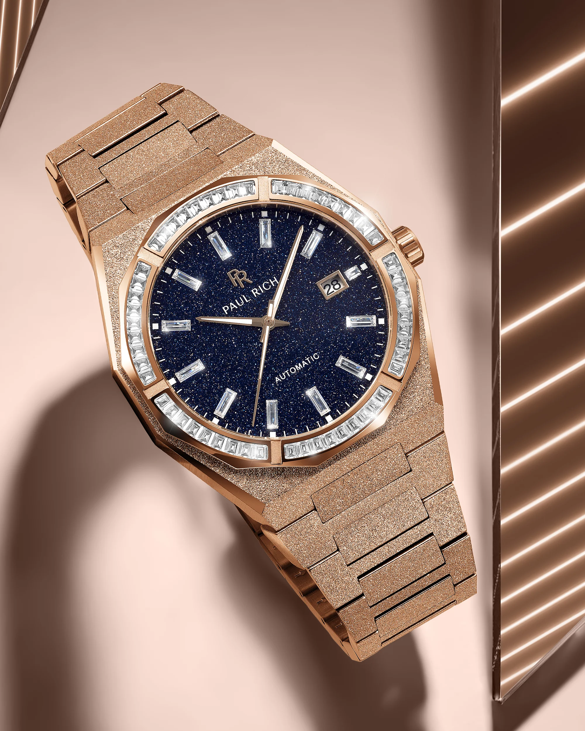 Moissanite Frosted Star Dust II Rose Gold