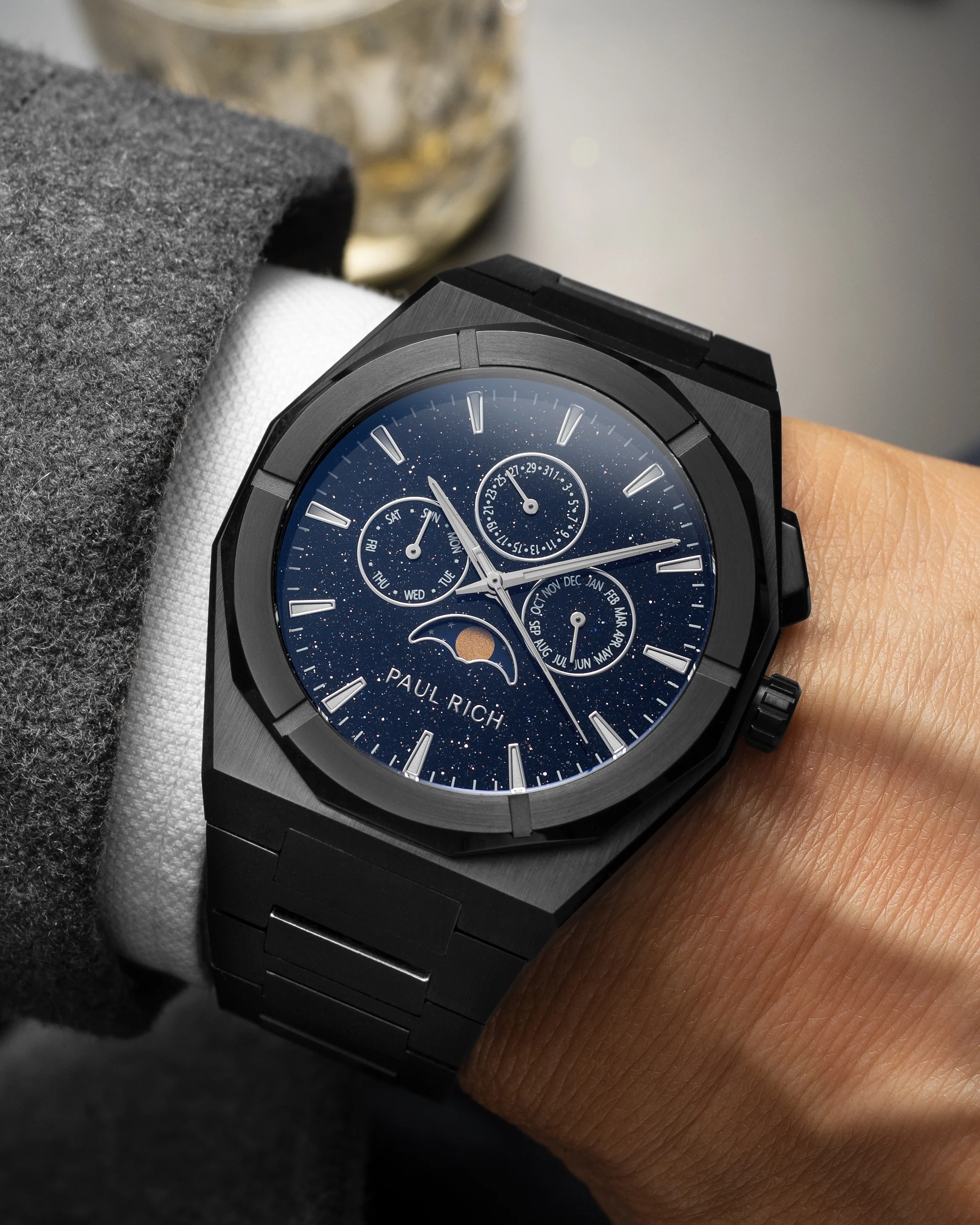 Moonphase Star Dust II Black