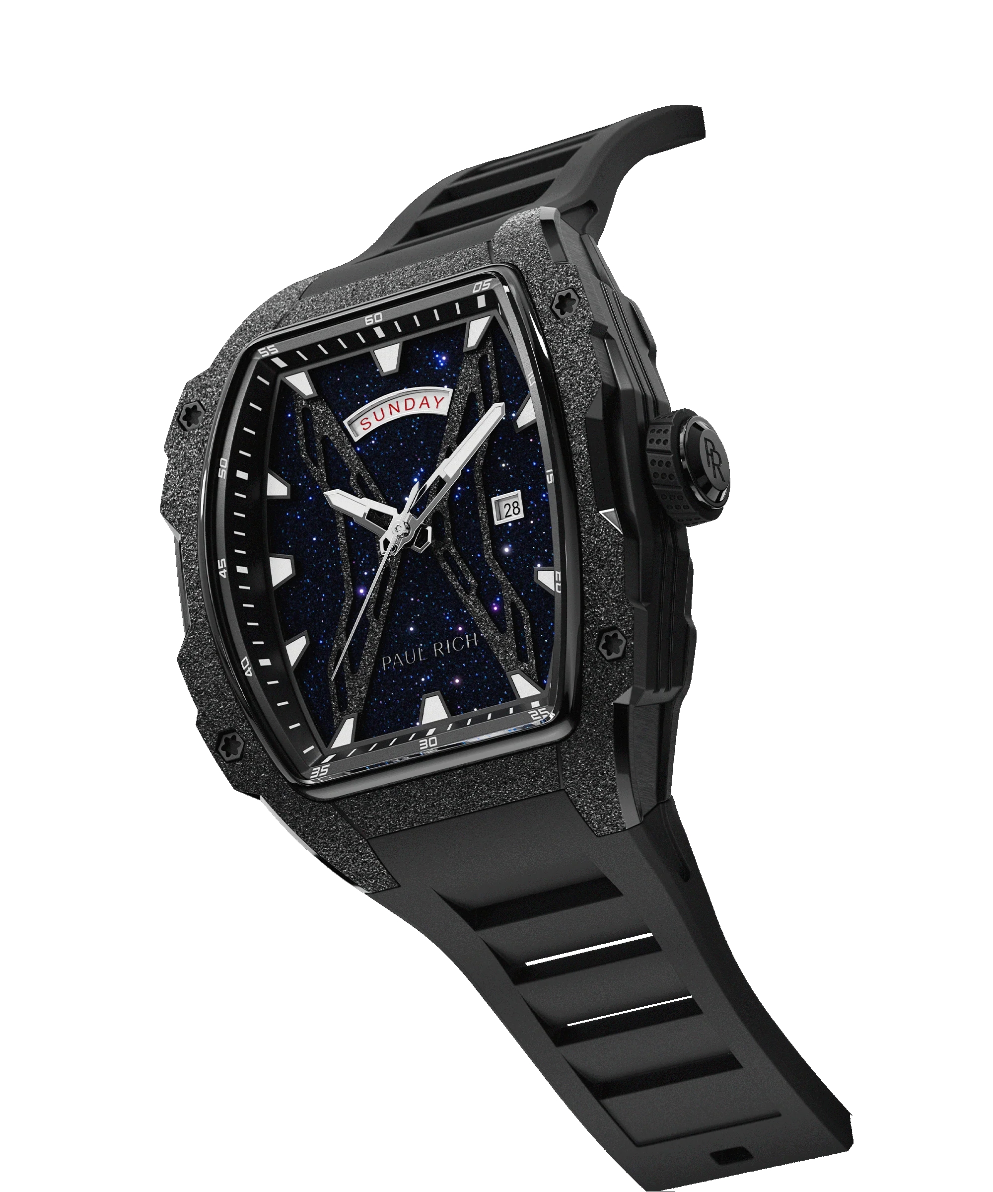 Astro Day & Date Galaxy Black