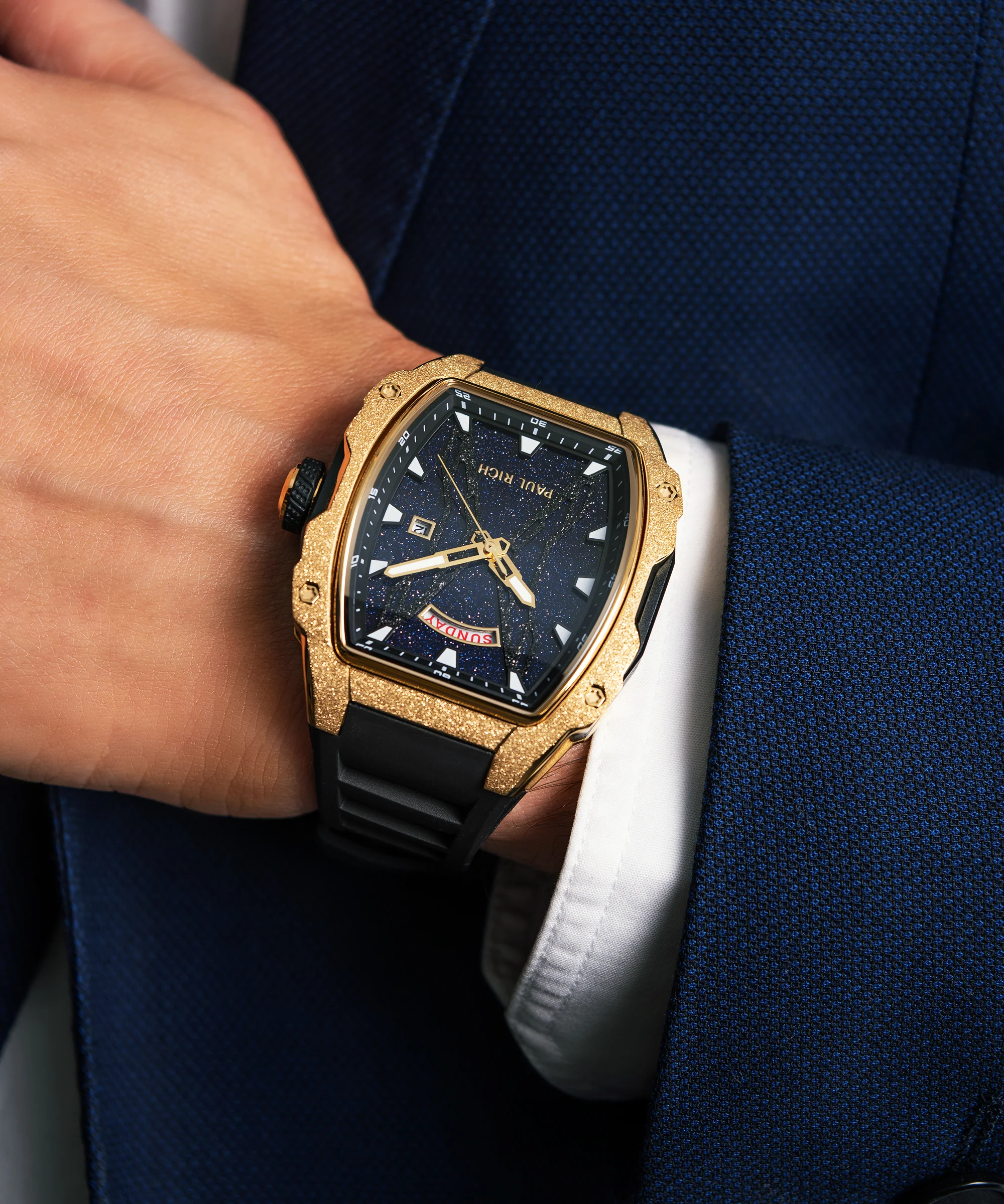 Astro Day & Date Mason Gold