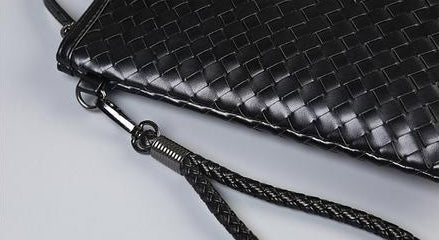 PU Leather Knitting Design Clutch