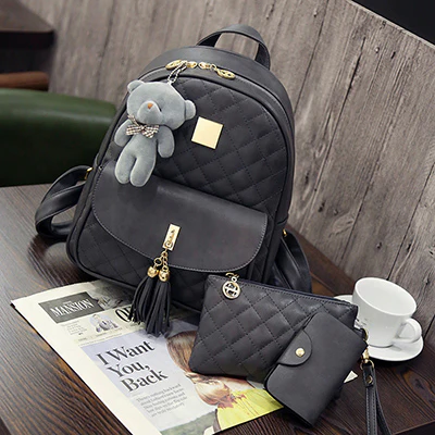 Bear Backpack For Girls (3 Pcs)