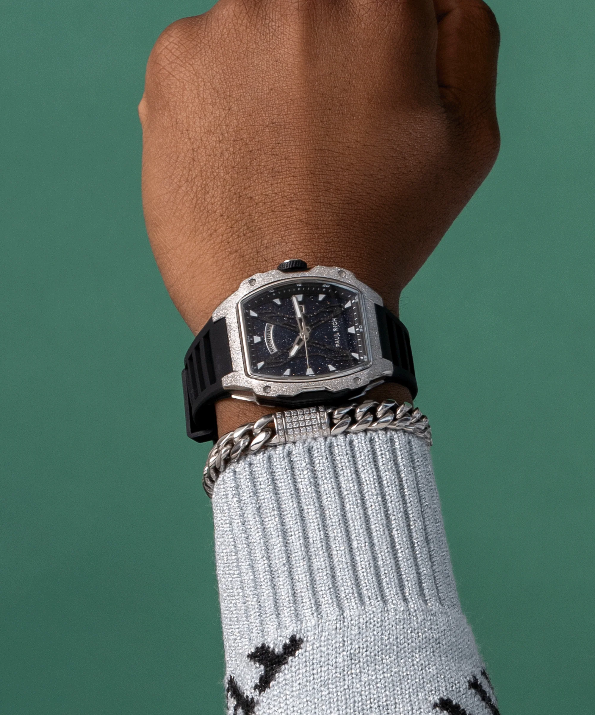 Astro Day & Date Abyss Silver