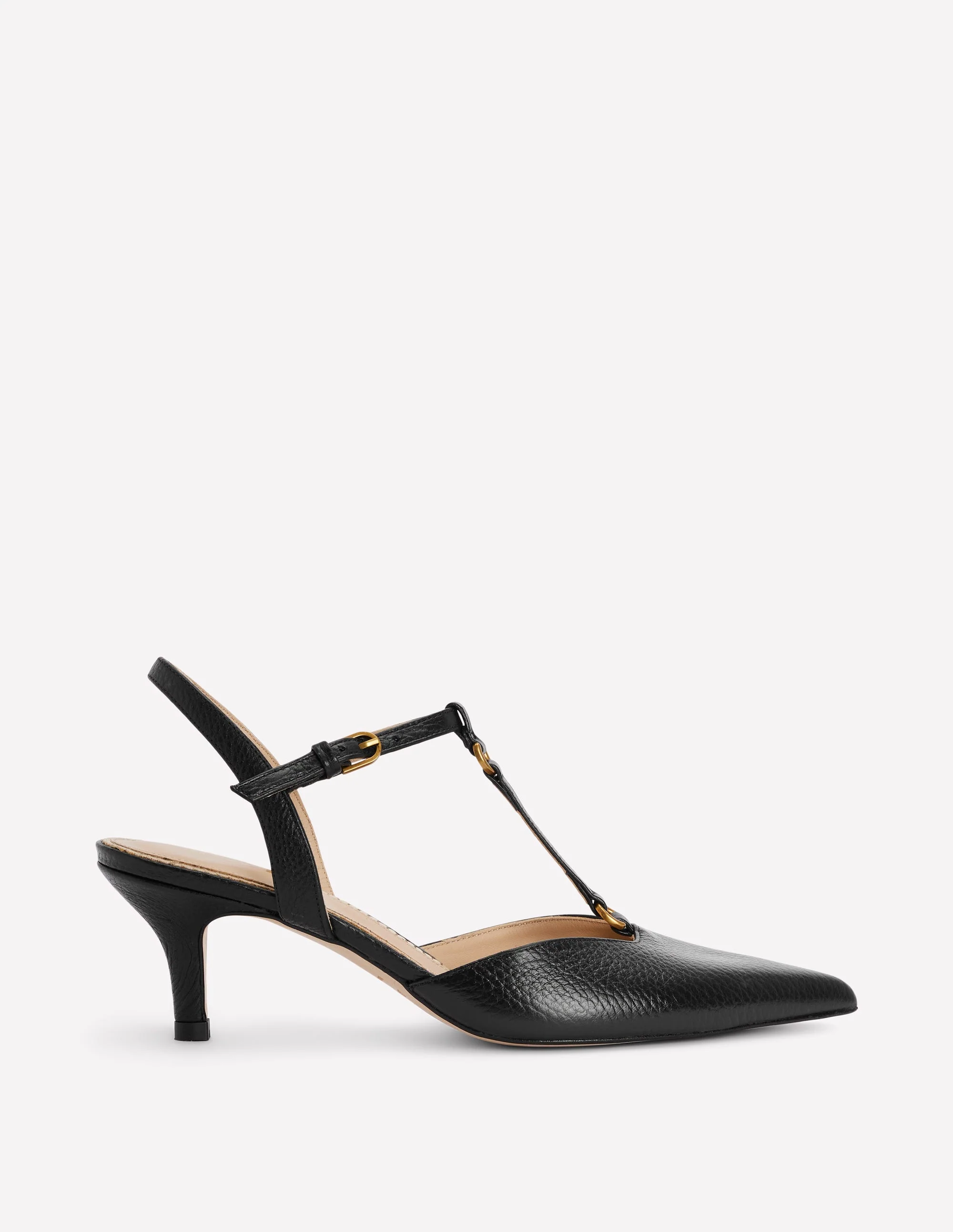 T-Bar Point Heels-Black