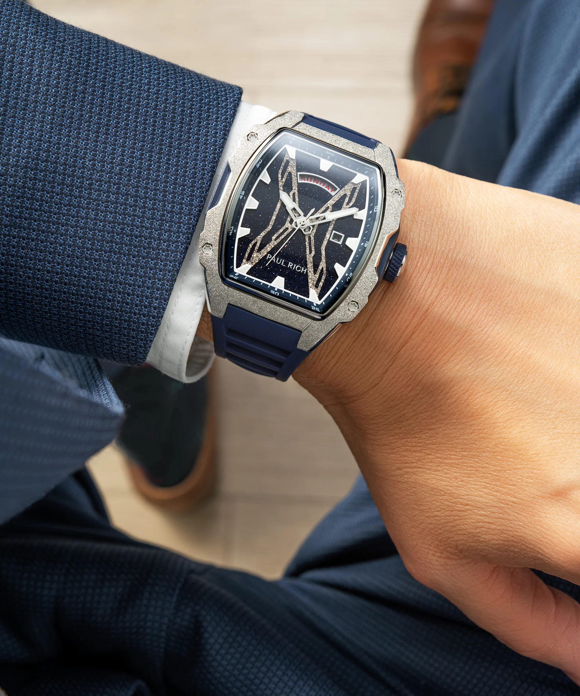 Astro Day & Date Lunar Silver