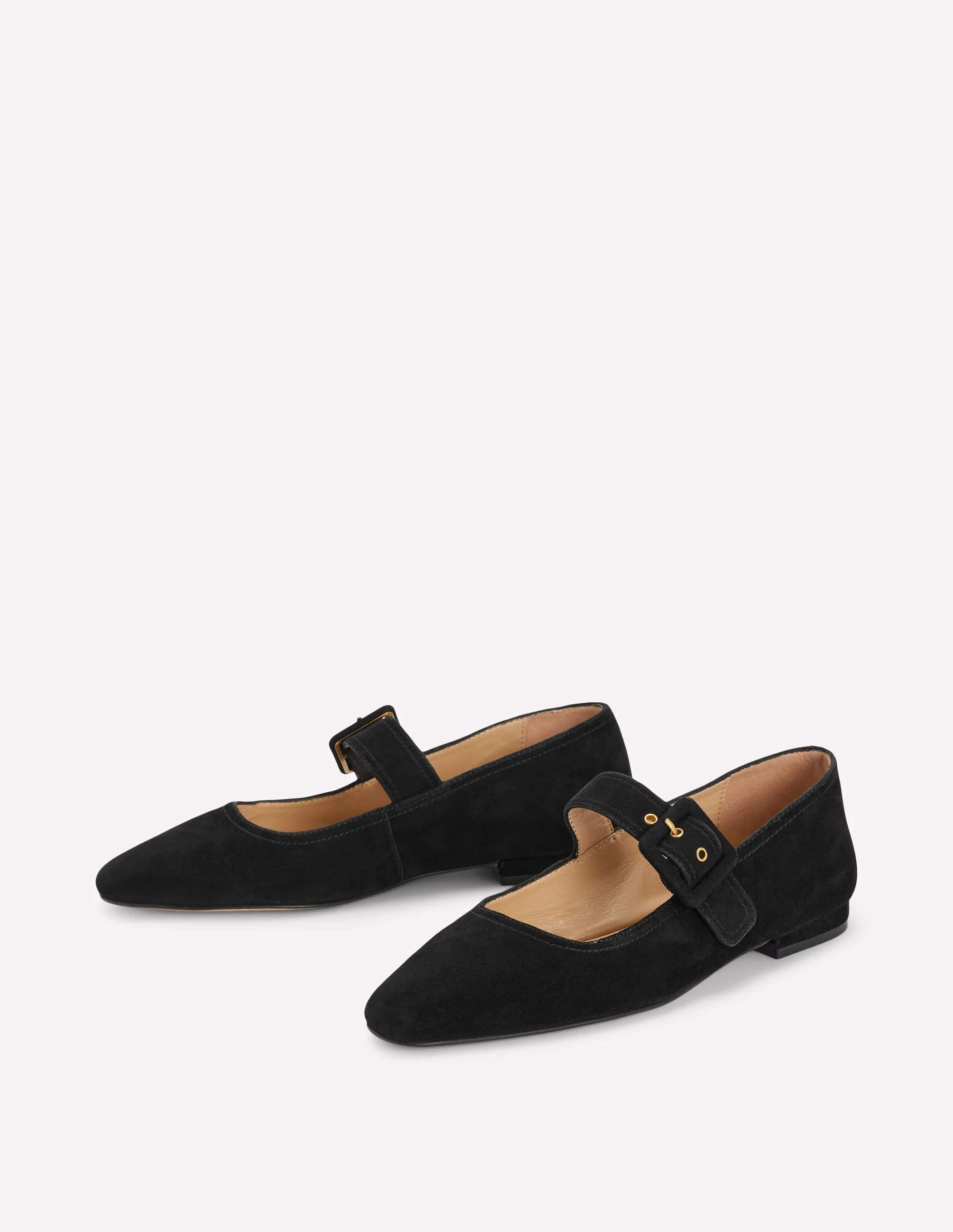 Vic Chisel Toe Mary Janes-Black
