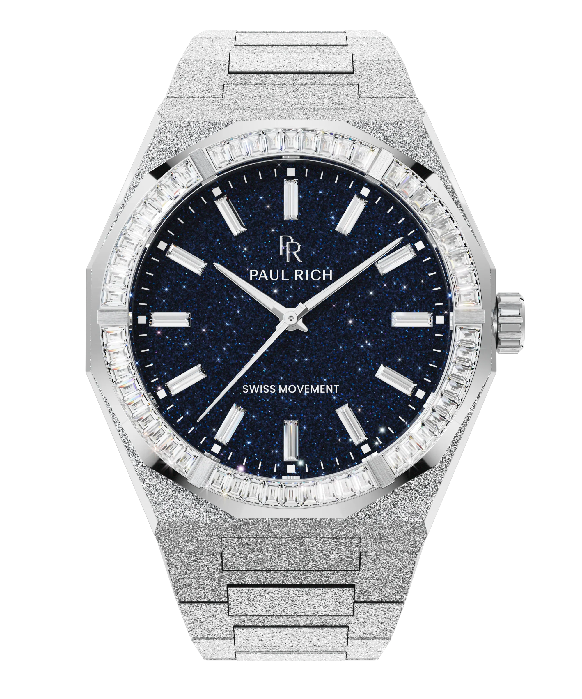 Moissanite Frosted Star Dust II Silver