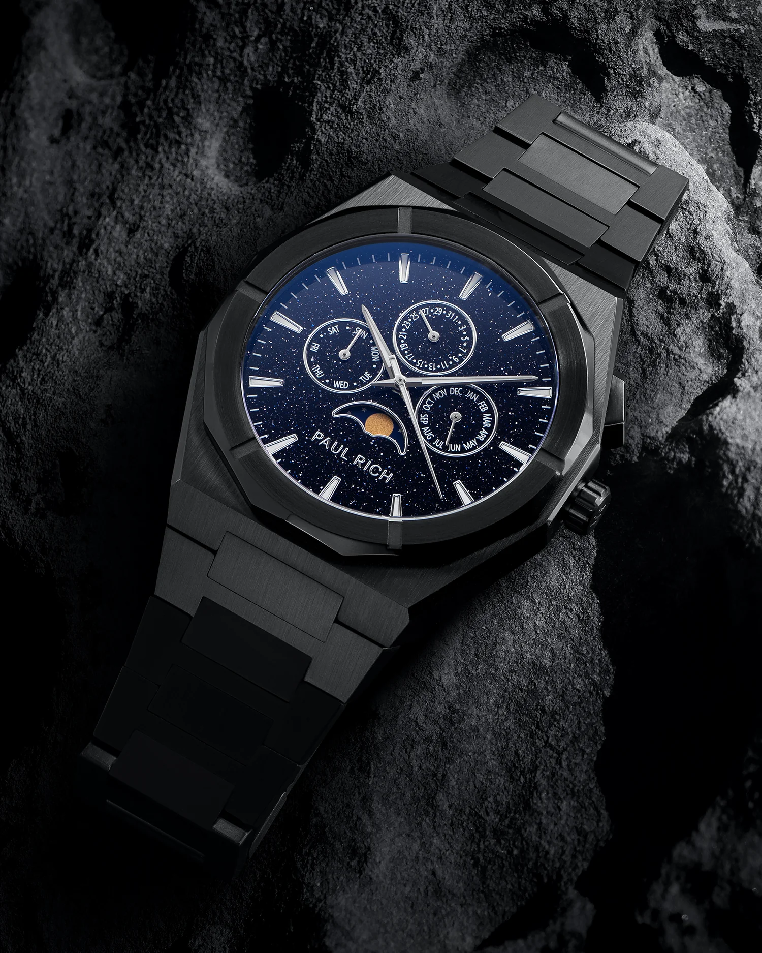 Moonphase Star Dust II Black