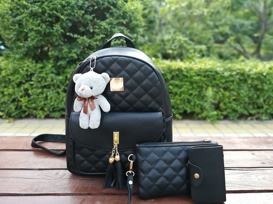 Bear Backpack For Girls (3 Pcs)