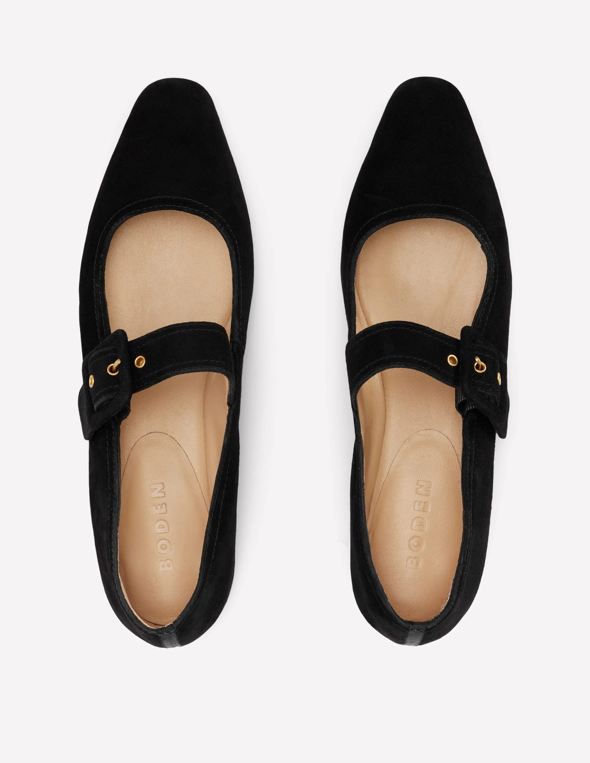 Vic Chisel Toe Mary Janes-Black