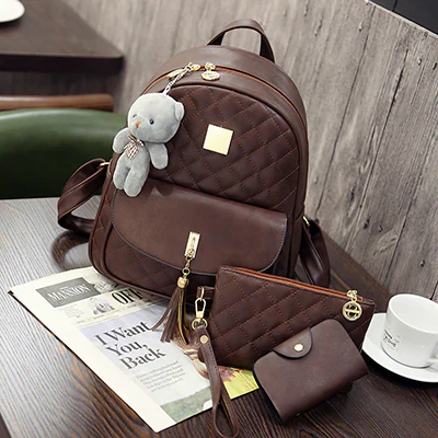 Bear Backpack For Girls (3 Pcs)