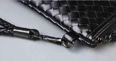 PU Leather Knitting Design Clutch
