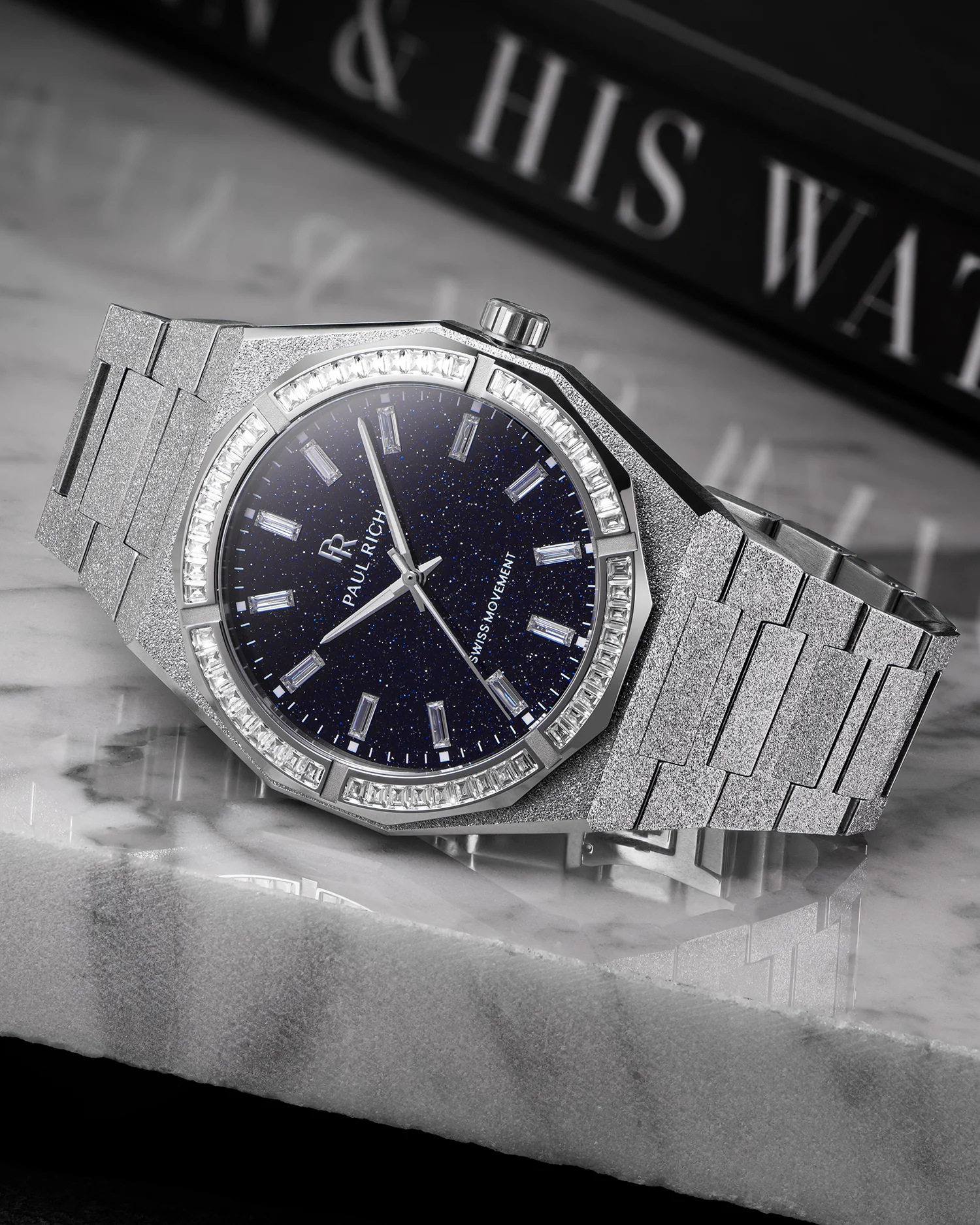 Moissanite Frosted Star Dust II Silver