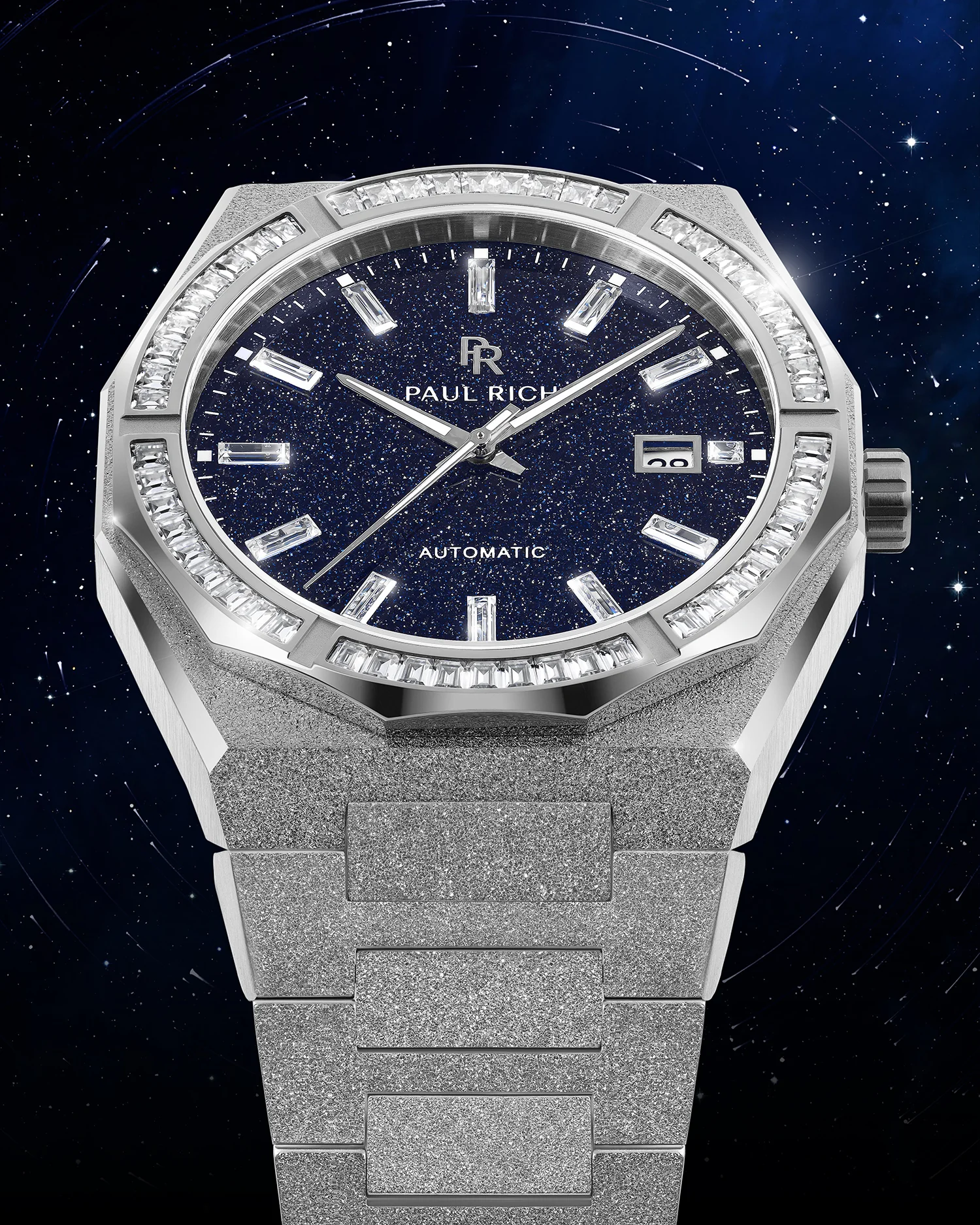 Moissanite Frosted Star Dust II Silver