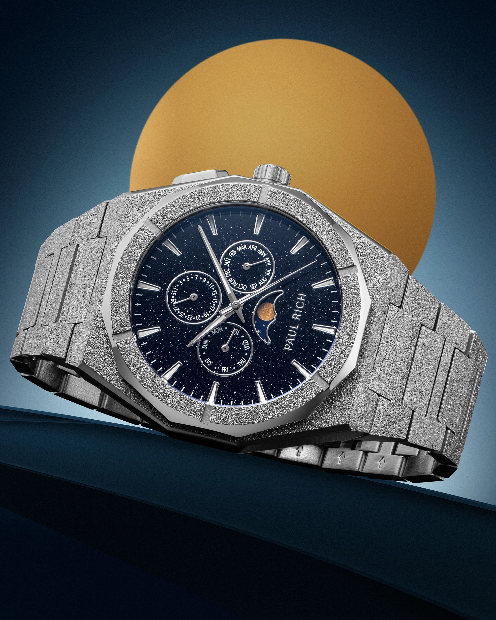 Moonphase Frosted Star Dust II Silver