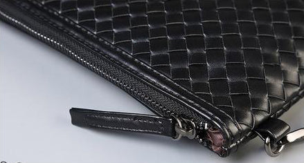 PU Leather Knitting Design Clutch