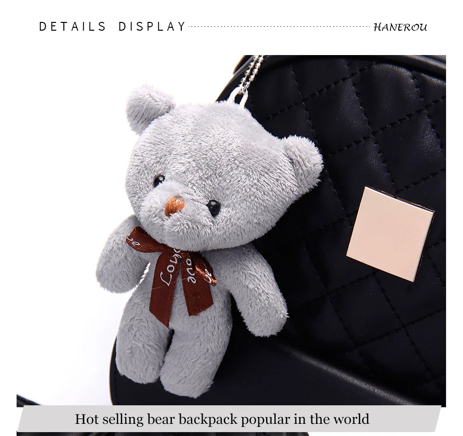 Bear Backpack For Girls (3 Pcs)