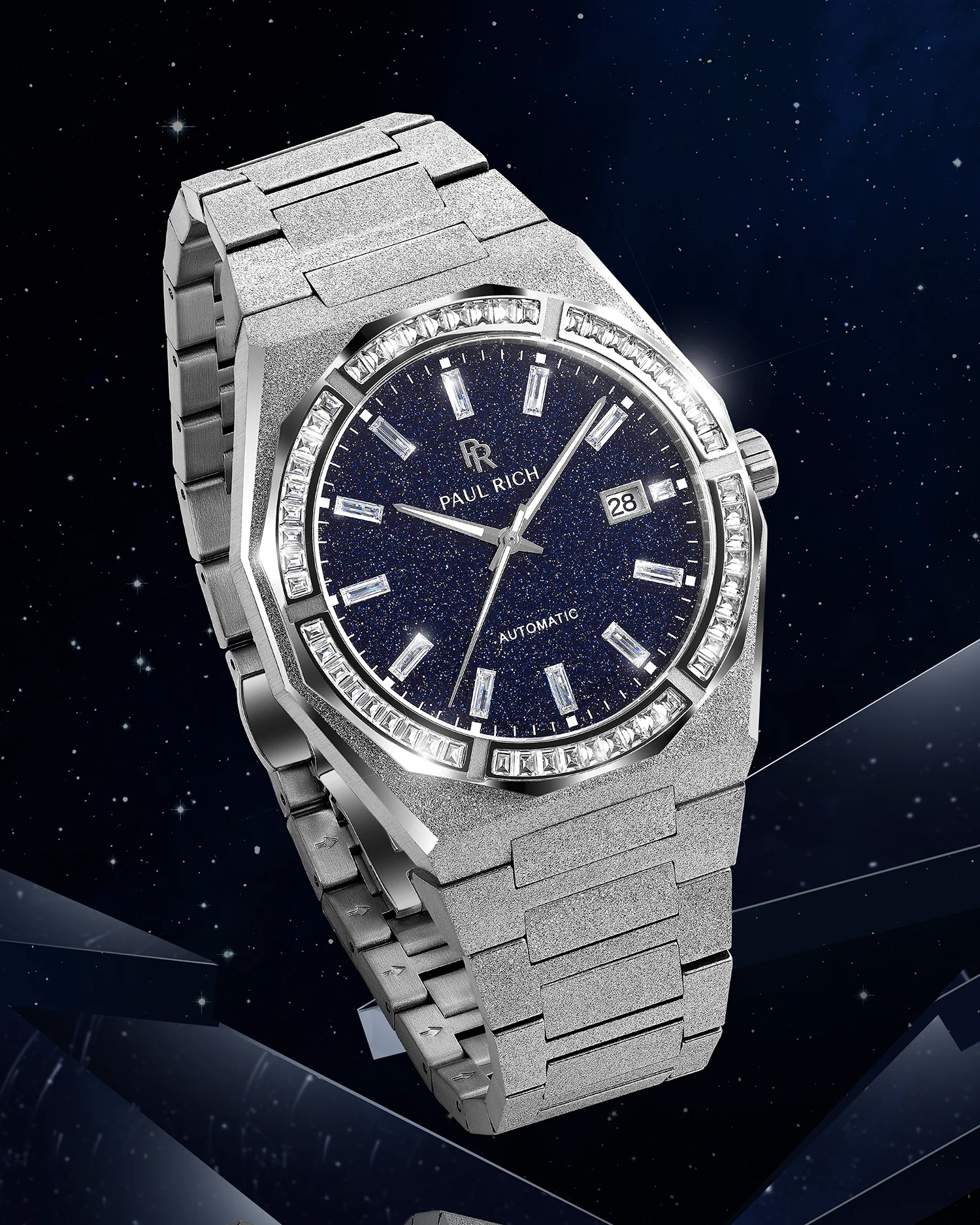 Moissanite Frosted Star Dust II Silver