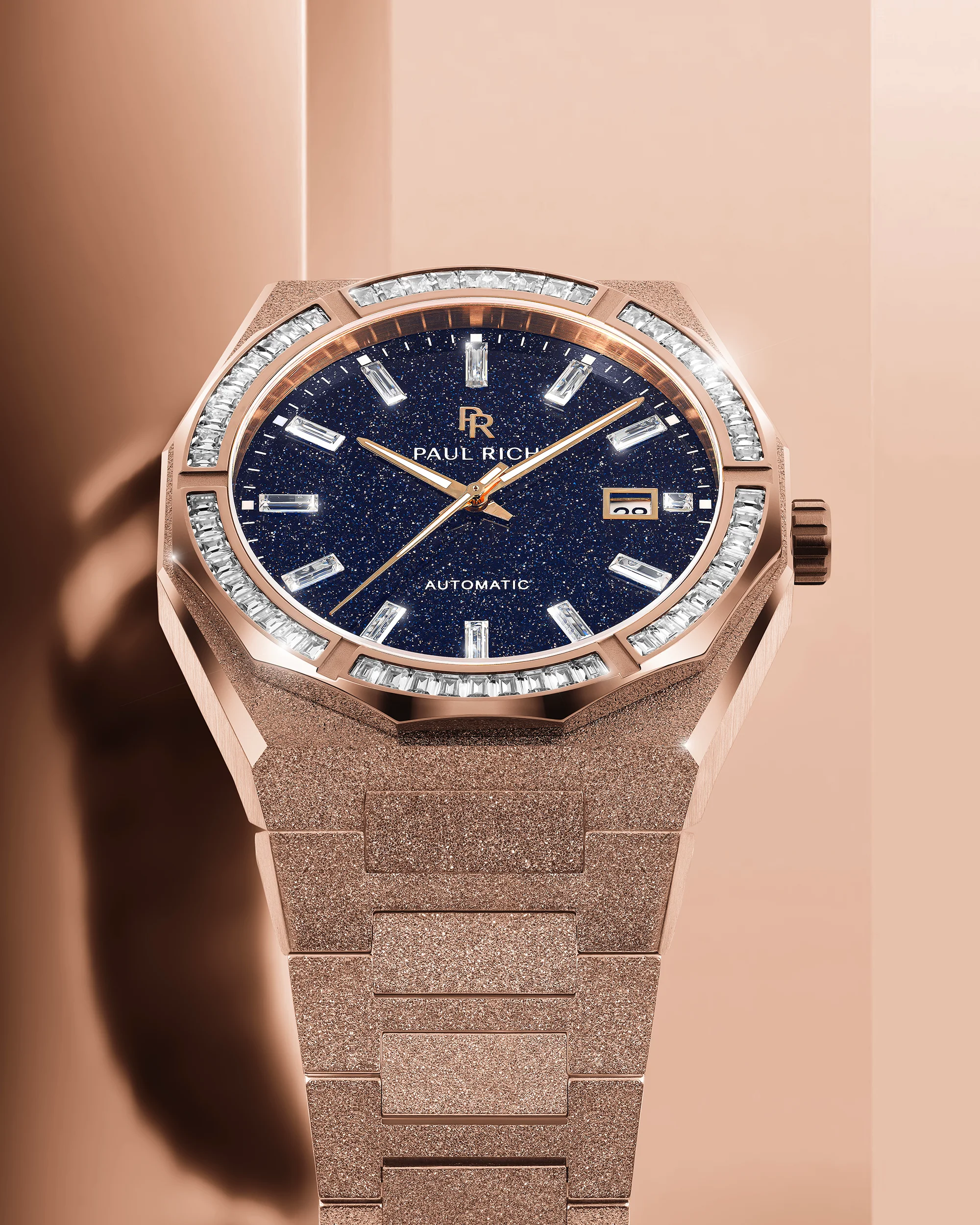 Moissanite Frosted Star Dust II Rose Gold