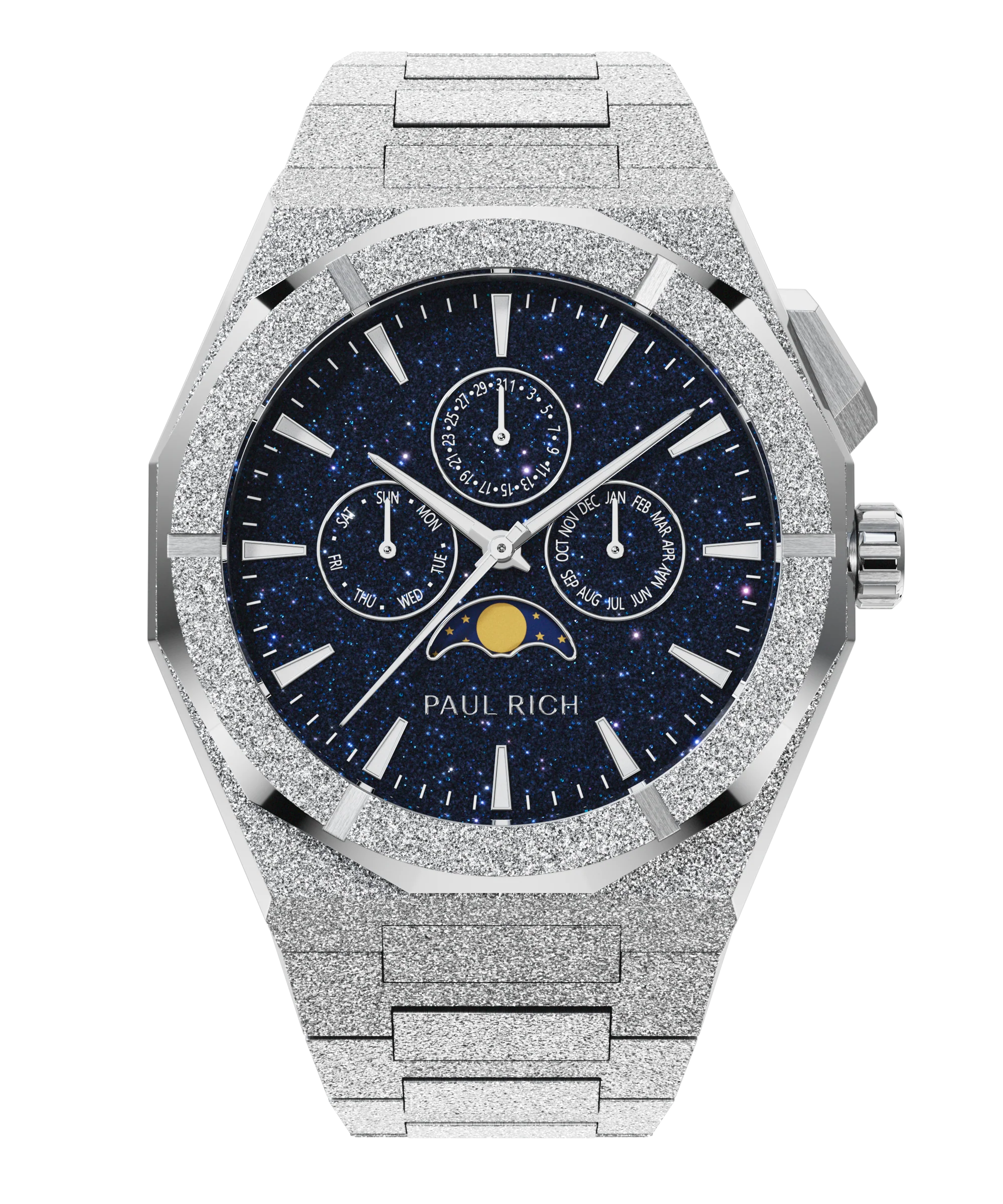 Moonphase Frosted Star Dust II Silver