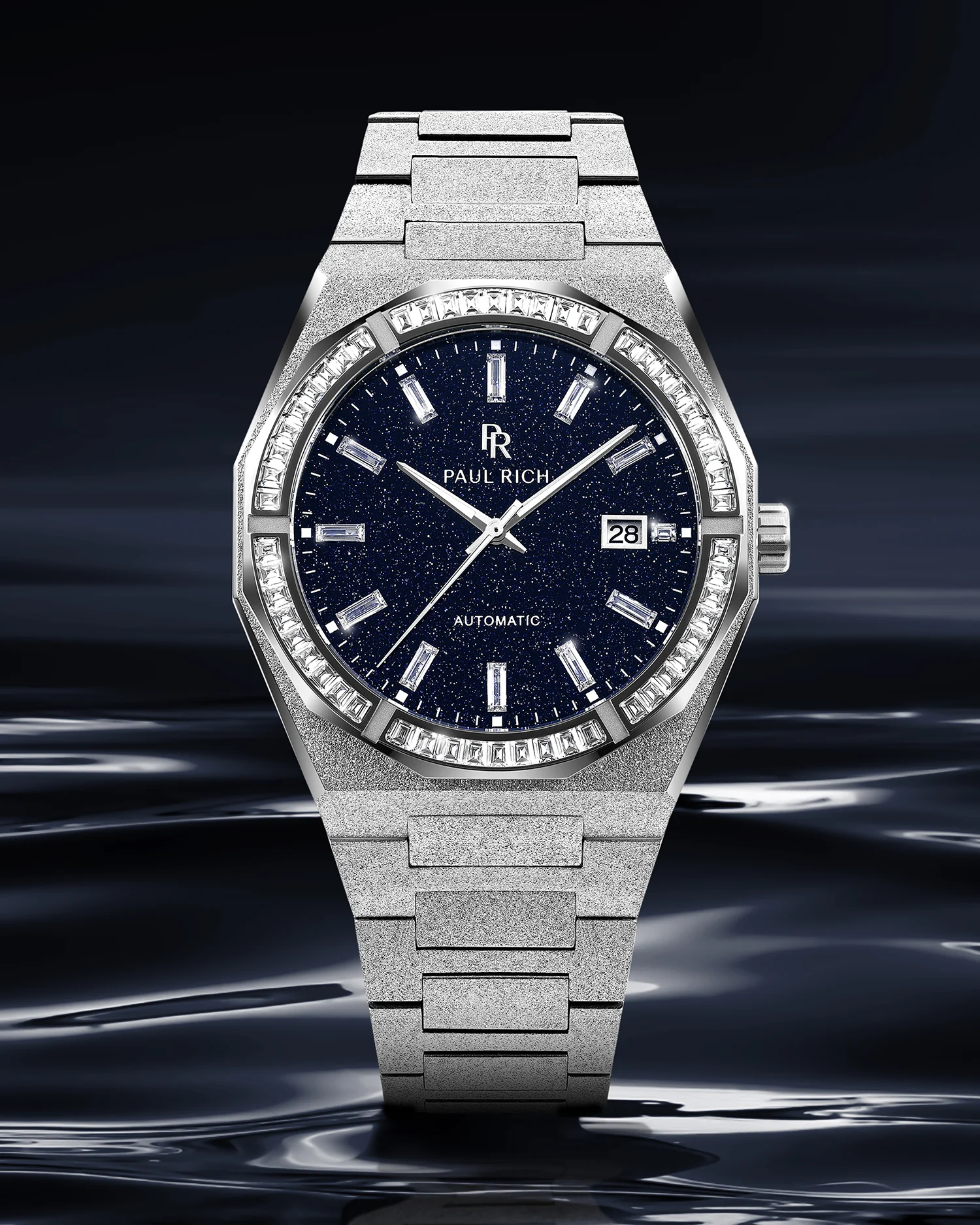 Moissanite Frosted Star Dust II Silver