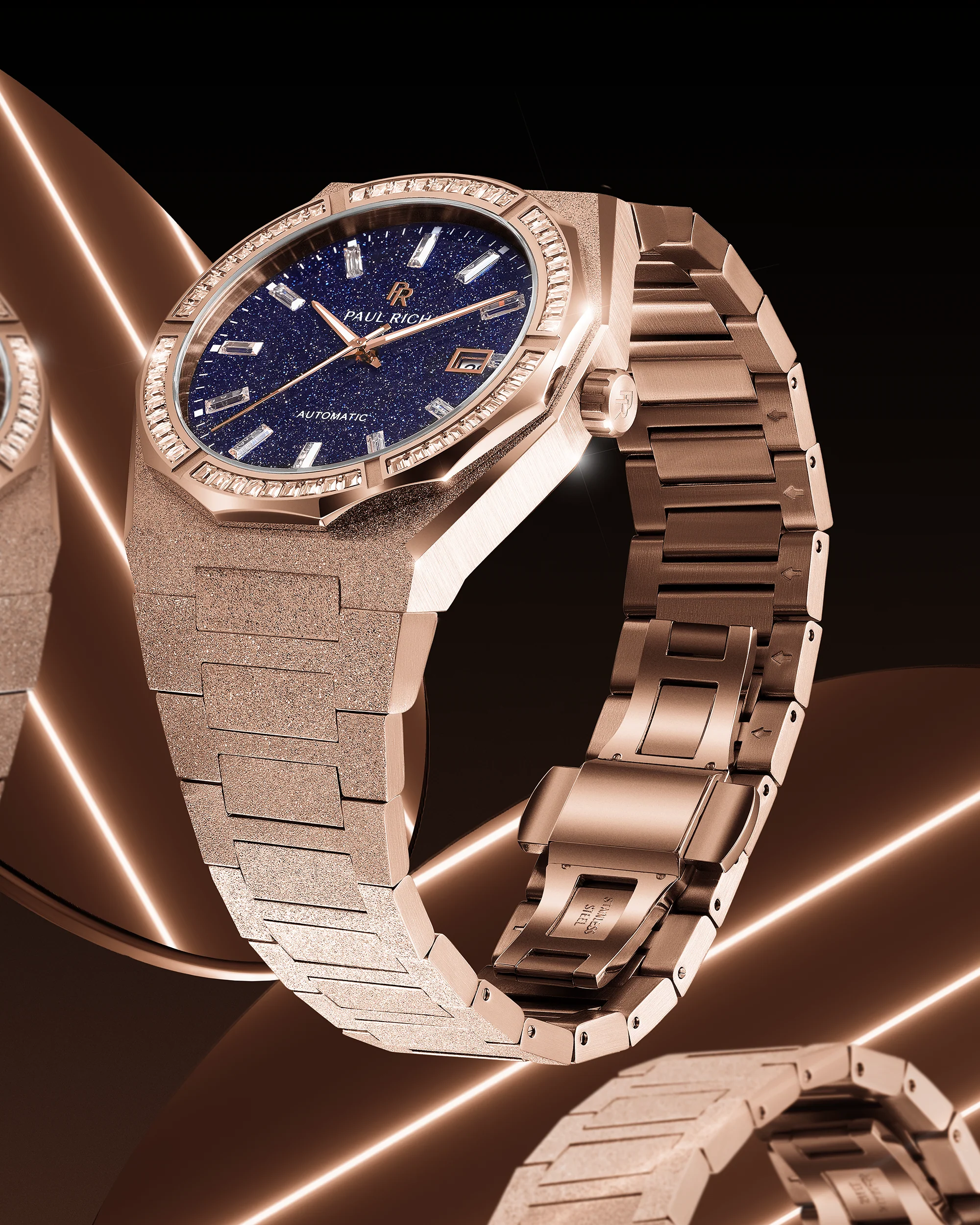 Moissanite Frosted Star Dust II Rose Gold