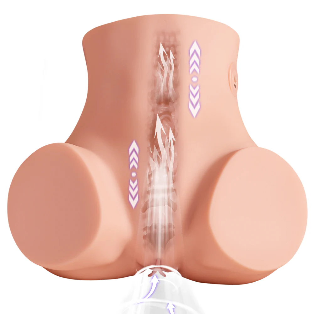 Thrusting Vibration Sex Doll Adult Toys 3D Lifelike Soft Butt - 16.4LB - Sydni