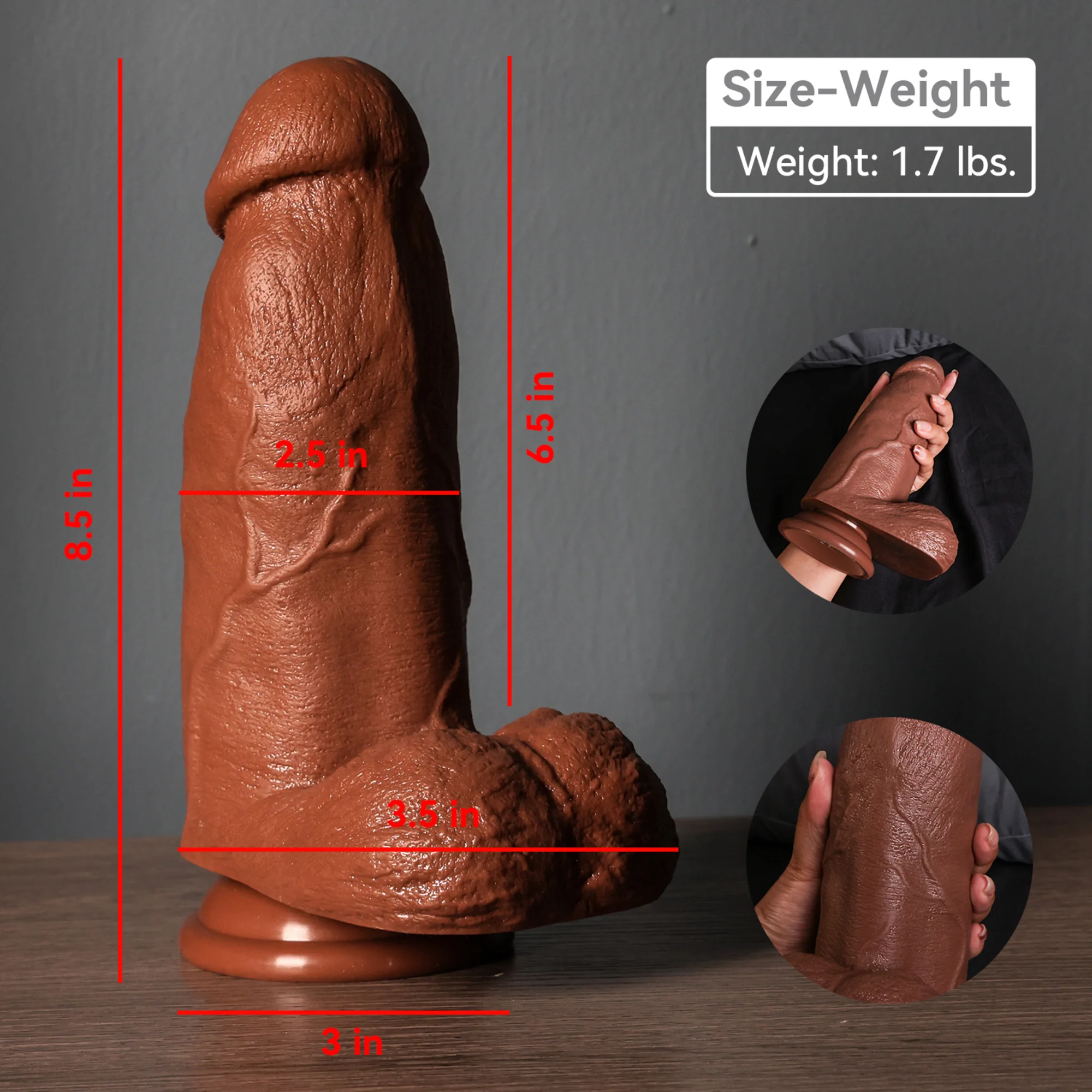 Thick Giant Huge Big Large Vibrating Dildo - Kauri