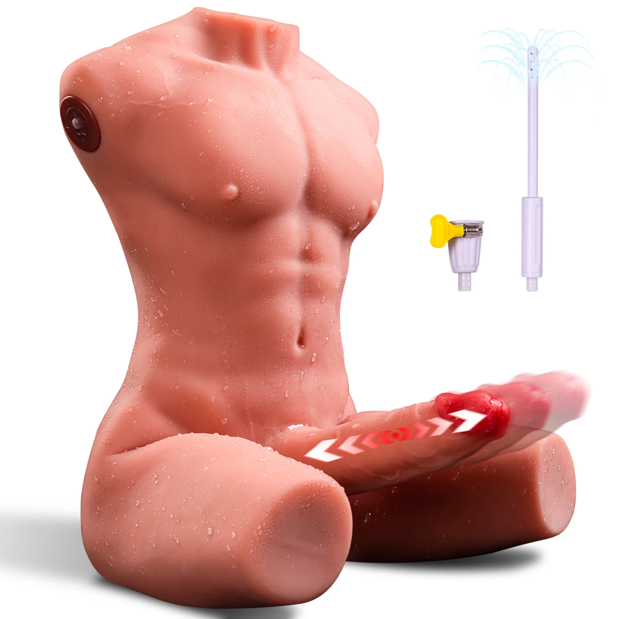 Male Sex Doll for Women Wriggling & Thrusting Dildo Torso 20LB - Jensen 2.0