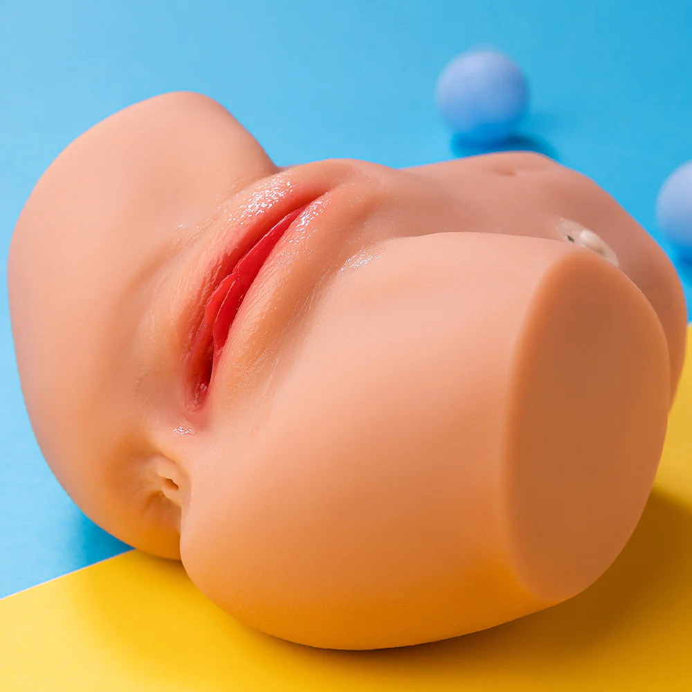 Vibrating Sex Doll Male Masturbator Pocket Pussy 10 Modes 5LB Soft Butt - Vicky