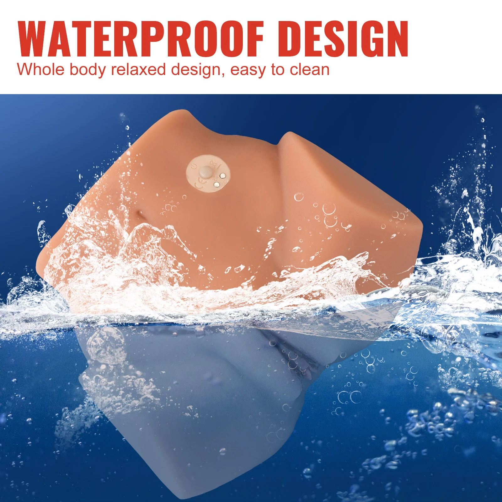 Vibrating Sex Doll Male Masturbator Pocket Pussy 10 Modes 5LB Soft Butt - Vicky