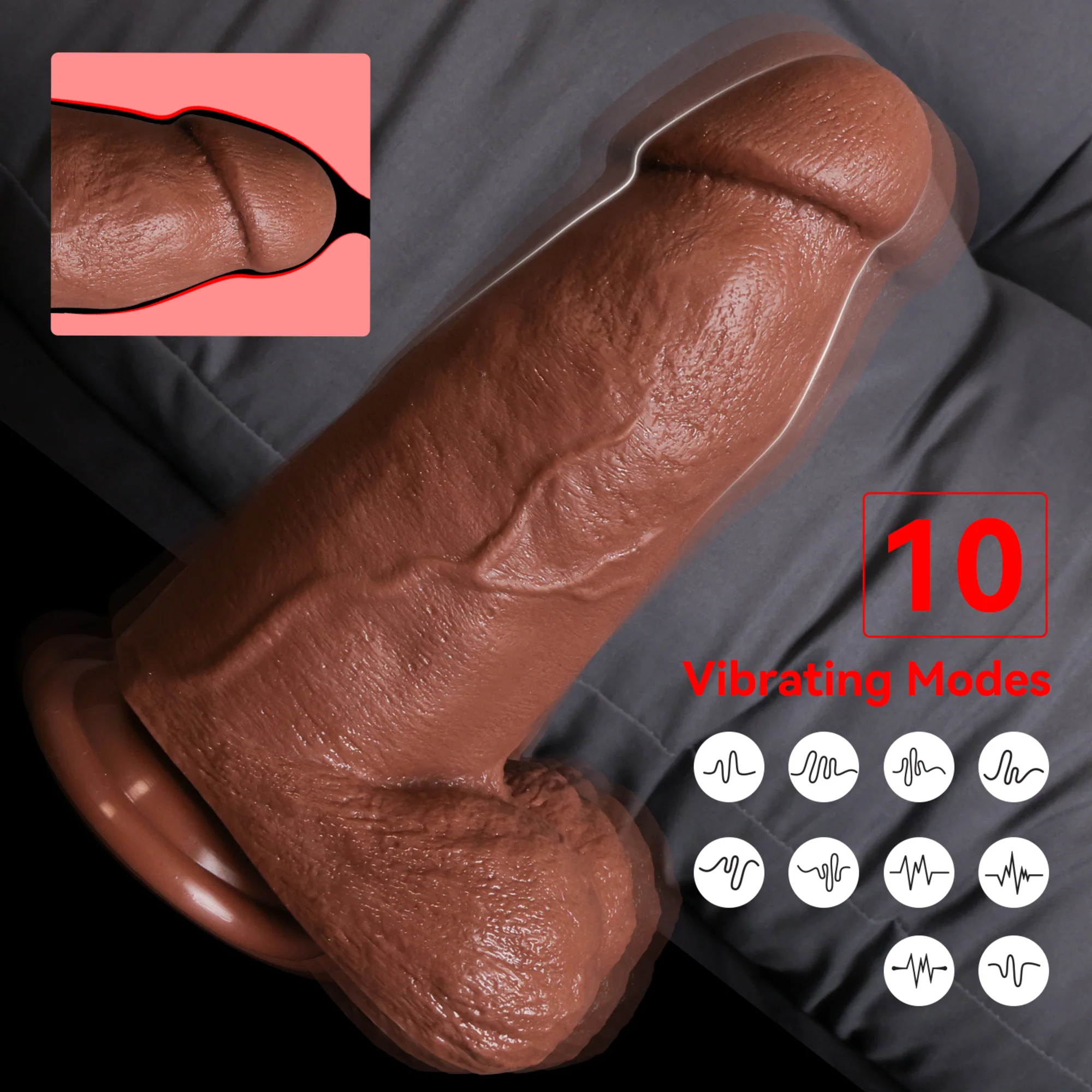 Thick Giant Huge Big Large Vibrating Dildo - Kauri