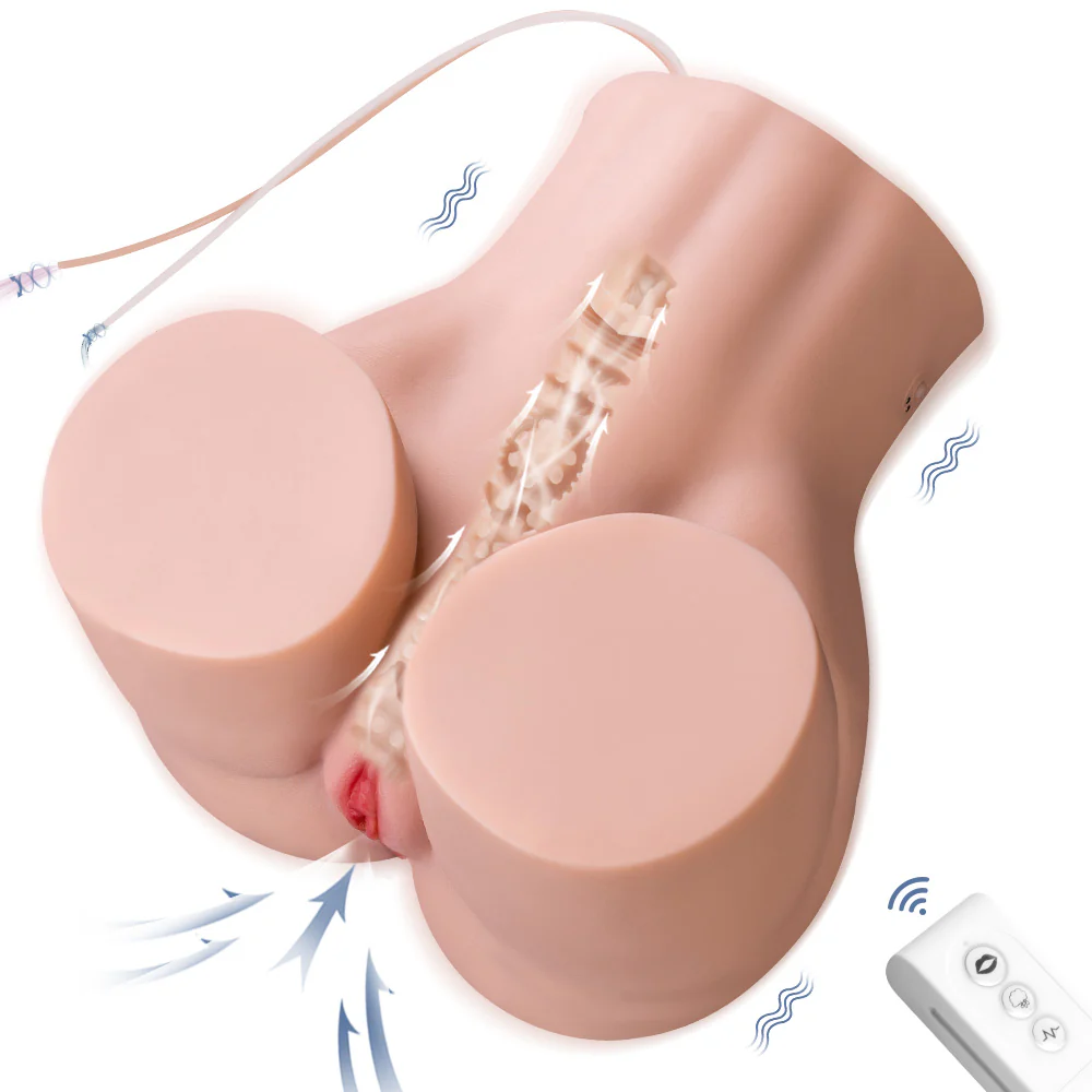 Sucking & Vibrating Sex Doll Male Sex Toy  3D Lifelike Soft Butt 25LB - Brigitte