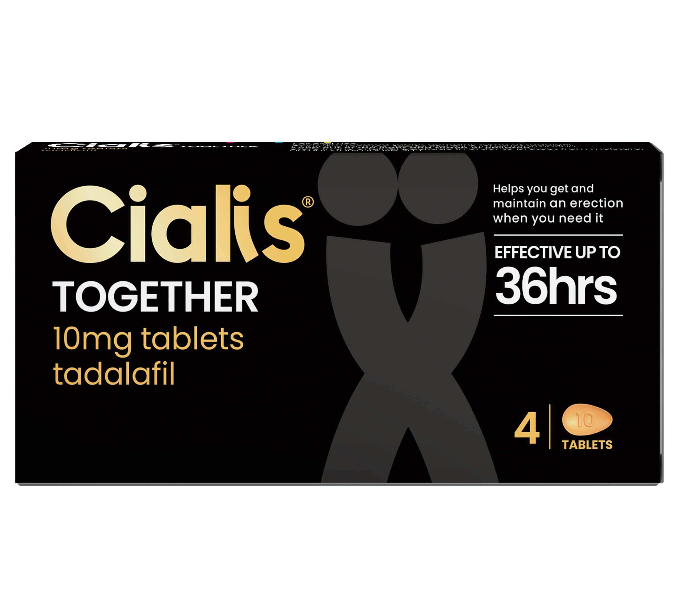Black Cialis For Men 10MG 4 Pack (4TABS)
