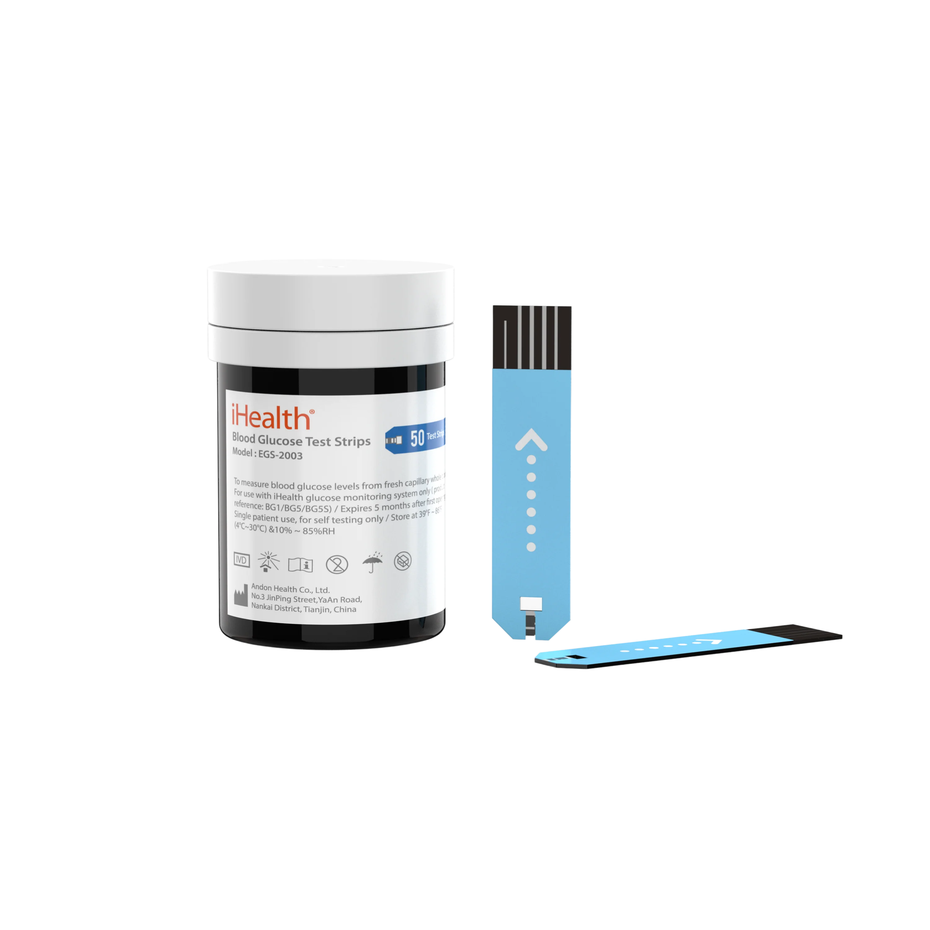 iHealth Blood Glucose Test Strips Kit