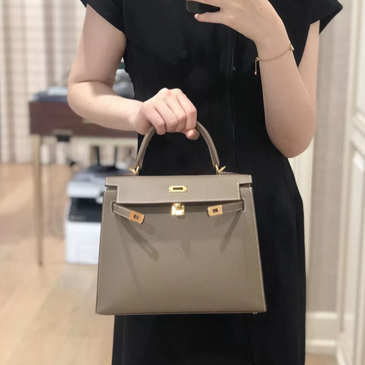 Cowhide Kelly Bag epsom