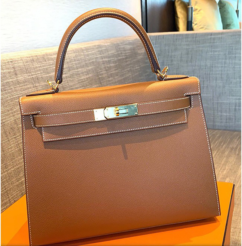 Cowhide Kelly Bag epsom