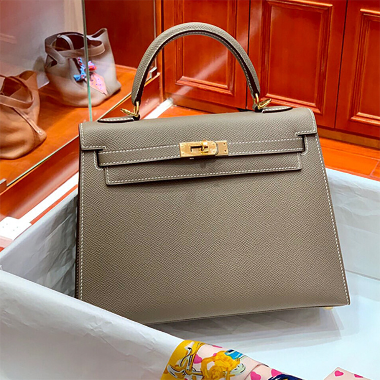 Cowhide Kelly Bag epsom