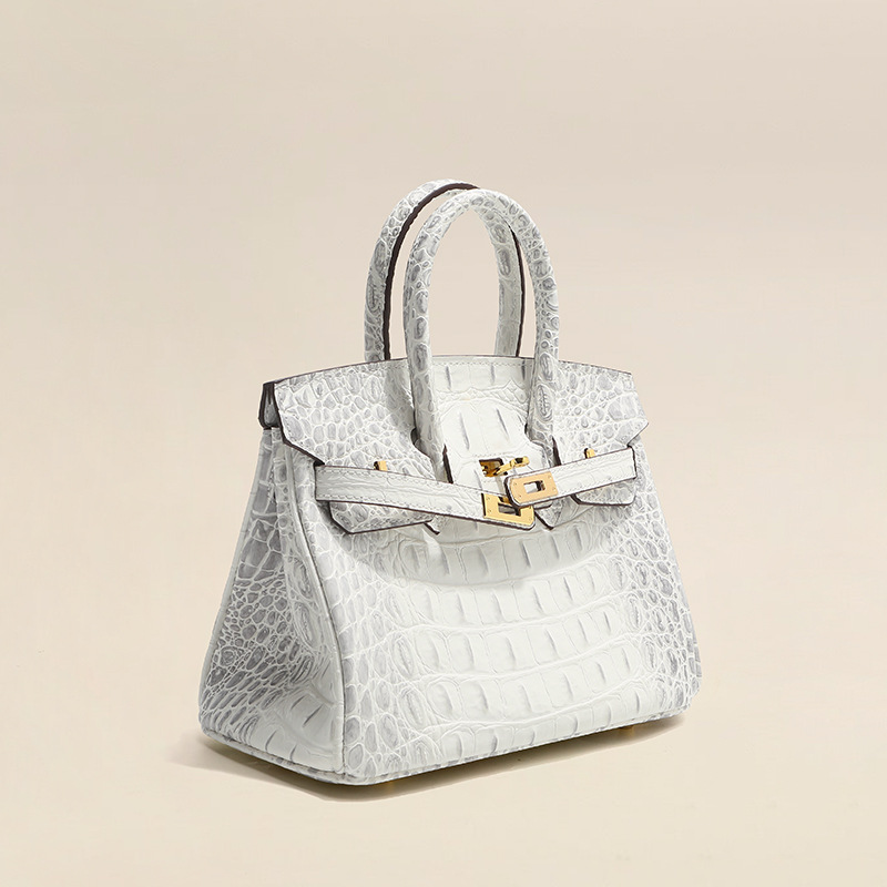 Crocodile Pattern Birkin Bag Handbag