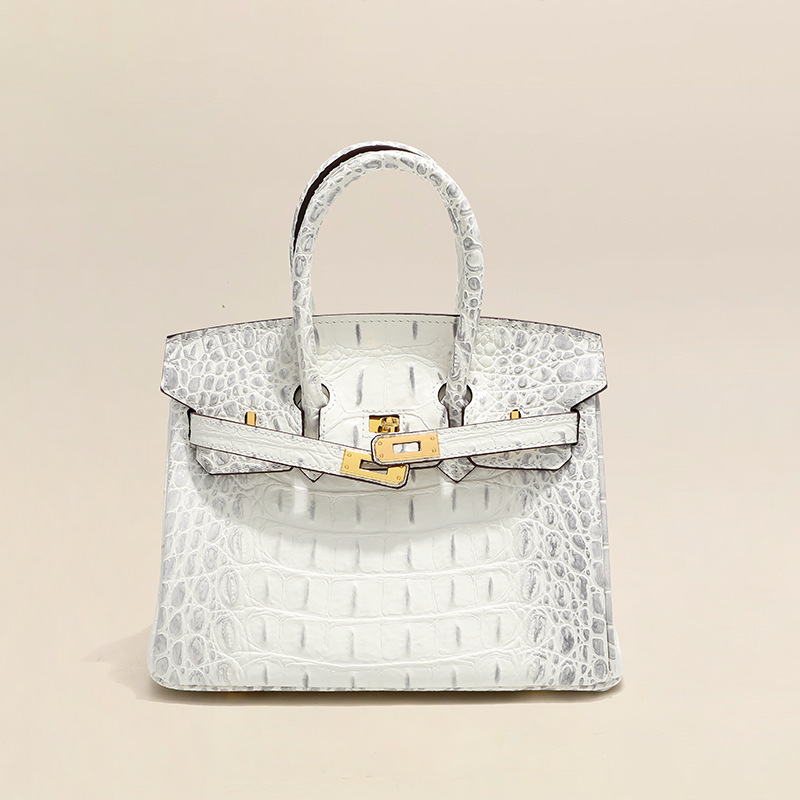 Crocodile Pattern Birkin Bag Handbag