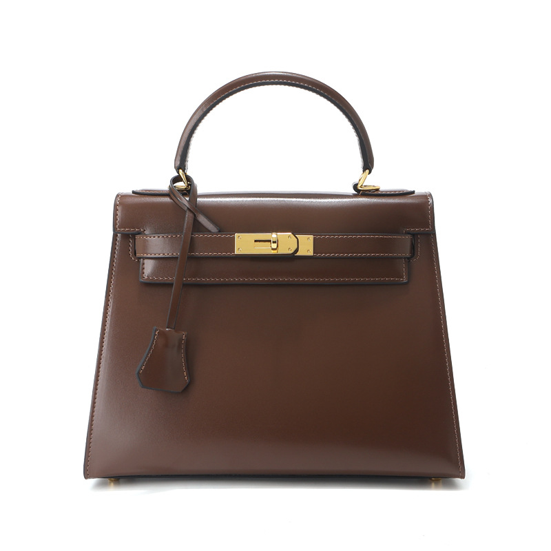 Box Cowhide Kelly Bag 28cm