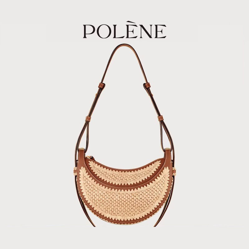 Polene Handheld Woven Crossbody Bag